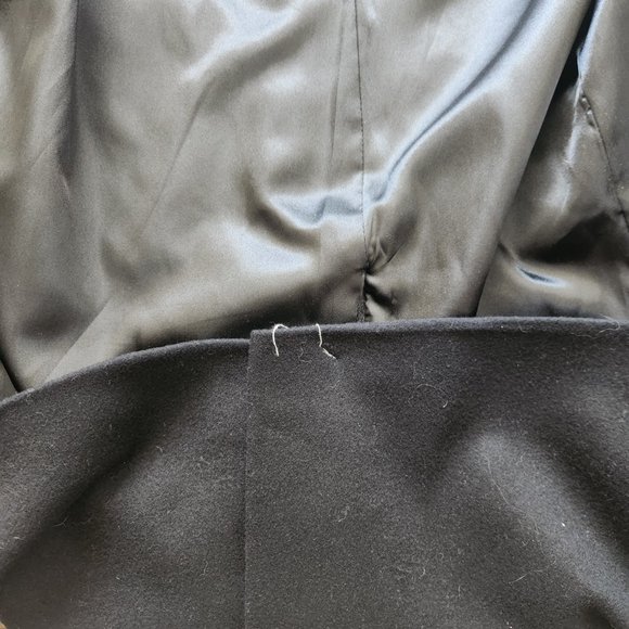 Michael Kors Overcoat Cashmere Blend Black Men's 42L Long Large Winter 3-Button - Picture 6 of 8